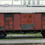 Particolare di carrozza ferroviaria