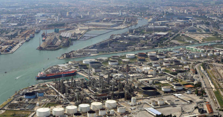 Vista del Sito di Interesse Nazionale di Porto Marghera