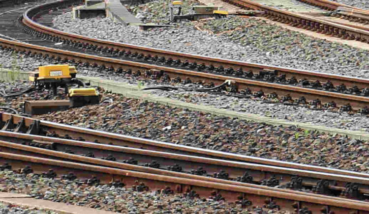 Binari di un nodo ferroviario
